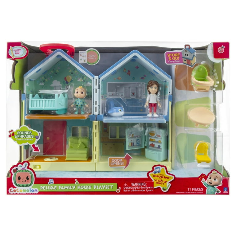 CoComelon Deluxe Family House Playset for Pretend Play with Plastic Multicolor CoComelon Deluxe Family House Playset for Pretend Play with Plastic Multicolor