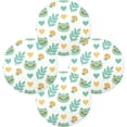 thumbnail image 2 of Coolnut Cute Frog Round Placemats Waterproof Non-Slip Washable Place Mats Polyester Table Mats Set of 6 Heat Resistant for Home Kitchen Holiday Party Home Decor Gifts, 2 of 7