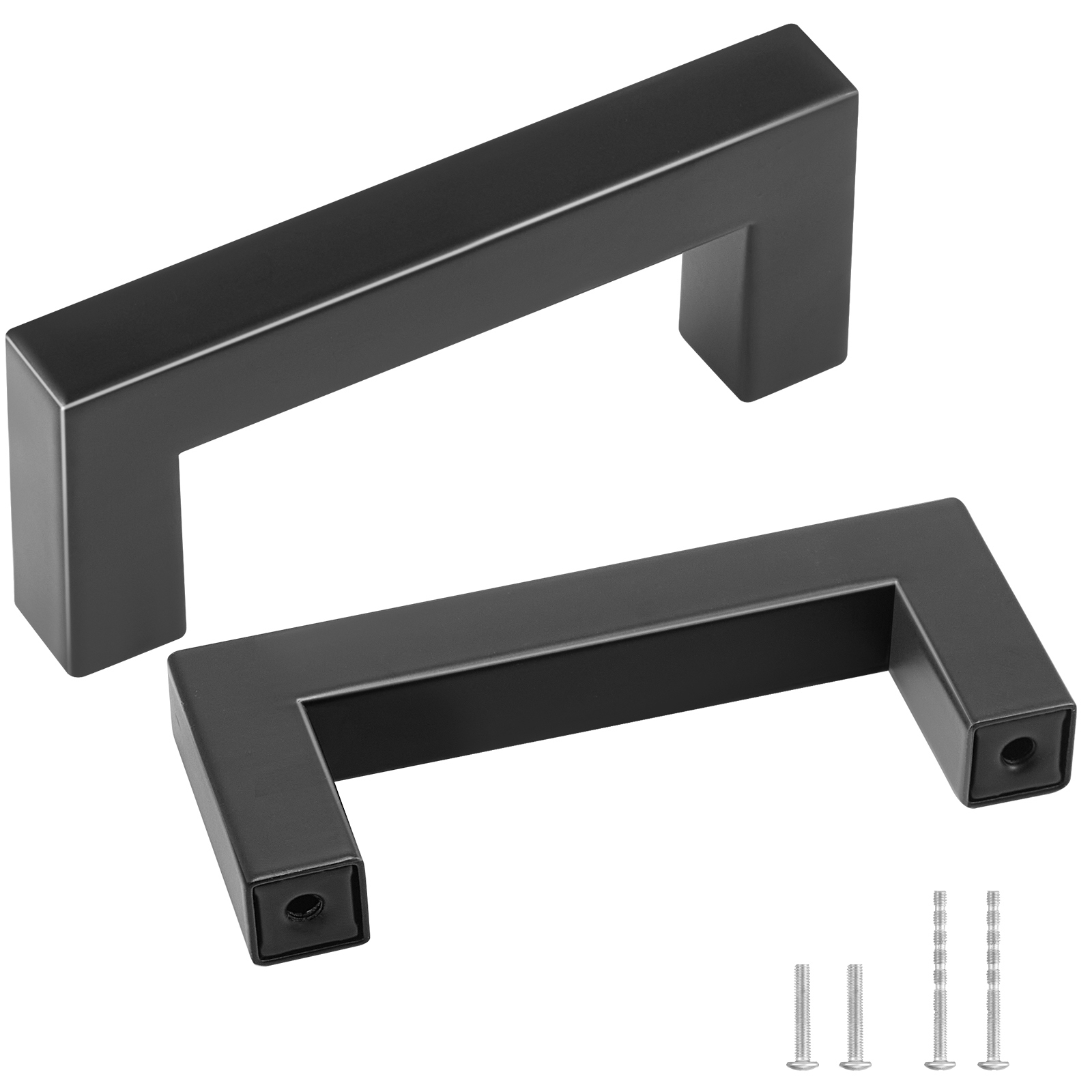 VEVOR 10 Pack Stainless Steel Kitchen Square Cabinet Handles Pulls 3in / 76mm