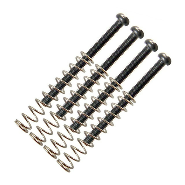 Lefu 4 Pcs Guitar humbucker pickup screws and springs M3*30MM in chrome black or gold