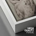 thumbnail image 4 of PixonSign Framed Canvas Print Wall Art Duotone Owl Portraits Vintage Antique Farmhouse Decor Nature Animals Modern Art Realism Cozy Decorative Colorful Multicolor - 24"x36" White, 4 of 5
