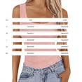 thumbnail image 5 of Gsakboxl Womens Summer Tops Women Square Neck Ribbed Knit Cropped Sleeveless Tank Top Trendy Slim Fit Summer Casual Basic Tee Camisole Beige L, 5 of 6