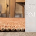 thumbnail image 3 of nuLOOM Elfriede Farmhouse Jute Blend Area Rug, 5' x 8', Orange, 3 of 9
