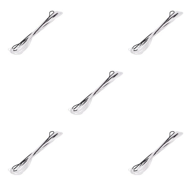 Wweixi Bow Accessories 12 Strands Weaving Bowstring Assist Outdoor Fast Flight Archery Supplies Lightweight Winding Rope Black white 70inch 5Set