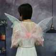 thumbnail image 4 of Déguisement Costume Chic Cosplay Aile de Fée pour Enfants Accessoire Photo de Carnaval Rose, 4 of 10