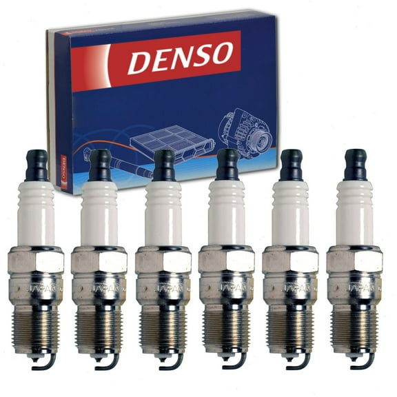 6 pc DENSO Double Platinum Spark Plugs compatible with GMC Sierra 1500 4.3L V6 1999-2013