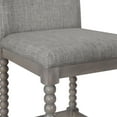 thumbnail image 6 of Abbott 26" Spindle Counter Stool with Brushed Gray Frame and Dove Gray Fabric, 6 of 7