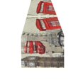 thumbnail image 1 of BSDHOME London Vintage Poster Cotton Linen Table Runner 16x72 Inches, 1 of 4