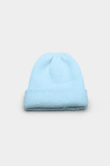 Plushe Pastel Color Wool Ribbed Beanie 