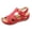 Red, variant on Rokment Womens Orthopedic Wedge Walking Sandals Comfortable Fashion Leather Arch Support Platform High Heels Gladiator Dress Sandals for Beach Summer Black Size 6