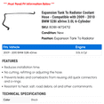 thumbnail image 2 of Expansion Tank To Radiator Coolant Hose - Compatible with 2009 - 2010 BMW 528i xDrive 3.0L 6-Cylinder, 2 of 2