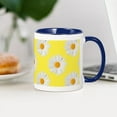 thumbnail image 3 of CafePress - Daisy Flower Pattern Yellow Mug - 11 oz Ceramic Mug - Novelty Coffee Tea Cup, 3 of 4