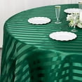 thumbnail image 5 of BalsaCircle 120 in Hunter Green Stripes Satin Round Tablecloth Wedding Party Linens Events Reception Decorations Supplies, 5 of 8