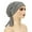 Light Gray, variant on Women Headscarf Hat Striped Print Lace-up Turban Hat Hair Loss Chemotherapy Headwear Full Coverage Head Wrap