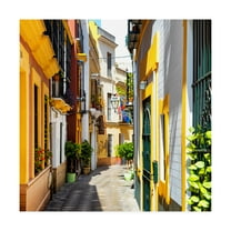 Trademark Fine Art 'Made in Spain 3 Yellow Street in Seville' Canvas Art by Philippe Hugonnard