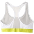 thumbnail image 2 of Calvin Klein Women's Flex Motion Racerback Sports Bra, Gray \ Lime,S - US, 2 of 2
