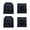 Transparent black, variant on 4Pcs Height Clear Keycap Clear Keycaps Clear Keycaps Keyboard Covers Keyboards Supplies