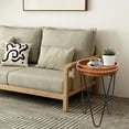 thumbnail image 2 of Outdoor Wooden Side Table,Round Side Table,Plant Stand,Flowerpot Table, Decorative Side Table, 2 of 7