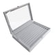 thumbnail image 5 of Organizador de almacenamiento de joyas, caja de almacenamiento de exhibición de joyería con anillos con tapa transparente, estuche protector para boda, 5 of 8