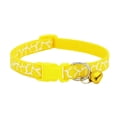thumbnail image 2 of SPRING PARK Footprint Cat Collar with Bell Basic Dog Cat Collar Buckle Adjustable Polyester Cat Dog Collar or Seatbelts, 2 of 7