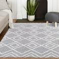 thumbnail image 1 of Gaelen Grey and Cream Woven Area Rug, 1 of 6