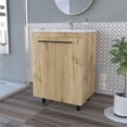 thumbnail image 2 of FM FURNITURE Selma Freestanding Vanity Cabinet Engineered Wood Light Oak, 2 of 7