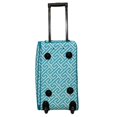 thumbnail image 5 of CalBags Classic Prints 21-Inch Carry-On Rolling Duffel Bag - Light Blue White Greek Key, 5 of 6