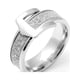 thumbnail image 1 of Dinheiro Anillo de banda estilo hebilla de cinturón de acero inoxidable de 6 mm, 1 of 5
