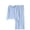 Blue, variant on Women's Pajama Set with Built in Bra, Long Sleeve Loungewear Sets for Women, Soft Sleepwear with Turn Down Collar, Comfortable Home Clothes for Relaxing, Sleeping, Casual Wear
