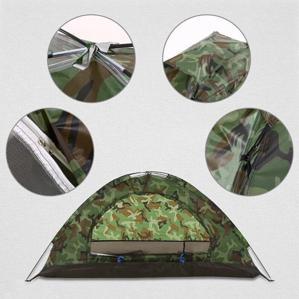 COSTYLE Camping Tent 2 Person, Waterproof Backpacking Hiking Camping Tent, Portable Dome Tents for Sun Shelter Folding 6.6ft