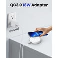 thumbnail image 5 of CIYOYO Magnetic Wireless Charger - Magnet Charging Pad Compatible with iPhone 14/14 pro/14 plus/14 pro max/ 13/13 pro/13 pro max/12 pro max - Mag-Safe Charger for AirPods 3/2/Pro with USB-C 18W PD, 5 of 7