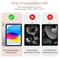 thumbnail image 3 of GEAK Compatible with iPad 11th Generation Case, for iPad 10th Generation Case with Pencil Holder, Trifold Stand Slim Hard Translucent Back Case for iPad a16, Auto Wake/Sleep, RosePink, 3 of 9