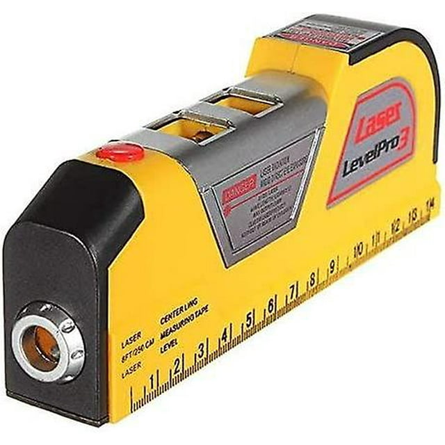 2.5m Laser Level Vertical Horizontal Alignment Tape Meter Inclinometer Measuring Aligner Multipurpose
