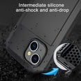 thumbnail image 5 of Compatiable with iPhone 15 Plus Case,360 Full Body Protective Cover Heavy Duty Shockproof Tough Armour Aluminum Alloy Metal Case with Silicone Built-in Screen Protector, 5 of 9