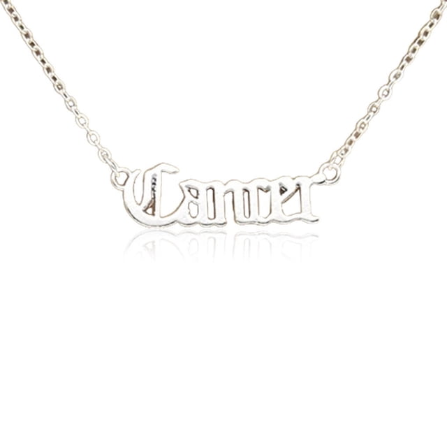 Collar del zodiaco Qarigey Doce signos del zodiaco Cáncer Plata 20 piezas