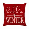 thumbnail image 6 of Christmas Pillowcases 18x18 Set of 4 Cute Xmas Tree  Pillow Cases Linen Cushion Cover Christmas Decorations for Home Bed Couch, 6 of 7