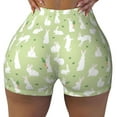 thumbnail image 2 of Uemuo Rabbit And Carrot (2) Pattern Women Workout Impact Shorts Scrunch Butt Lifting Gym Shorts Seamless Booty Biker Shorts-XX-Large, 2 of 8