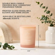 (4 pack) Allswell Glow (Vanilla + Pear + Coconut) Scented 2-Wick Spa Jar Candle 15oz.