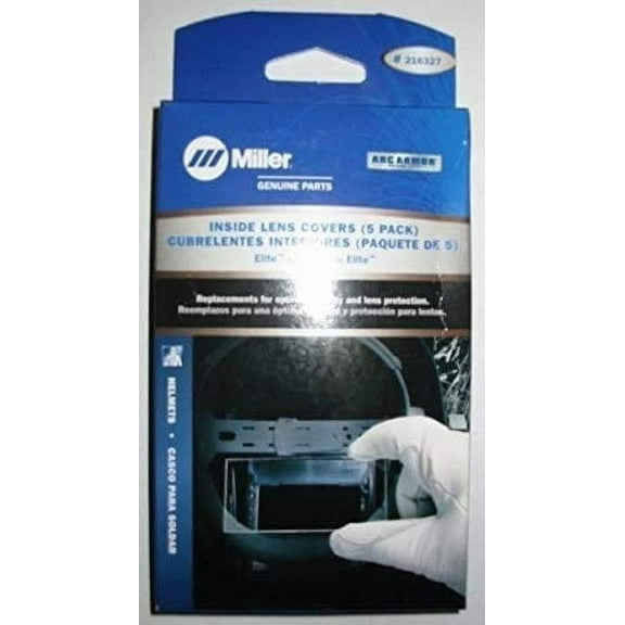 Miller 216327 4 1/4 x 2 1/2 Inside Lens Cover For use with Elite, Digital Elite and Titanium 9400/9400i helmets by Miller Electric