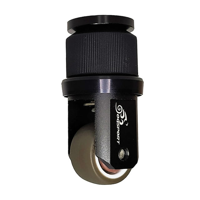 Portable Folding Bike Auxiliary Roller Wheel Foldable Assistor Black