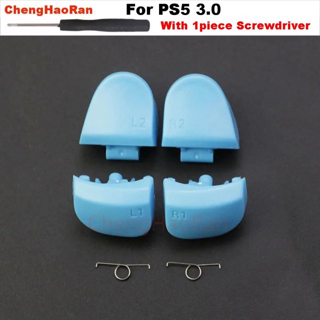 1ensemble pour PS5 V3.0 BDM-030 Contrôleur L1 R1 L2 R2 Gâchettes Boutons d'Épaule avec Ressorts Pièces de Rechange Accessoires K