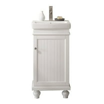 Furniture Indoor Home Decorative Bathroom, Washroom, Kitchen 18" White Sink Vanity