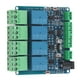 thumbnail image 3 of Módulo De Relé De 4 Canales De 12 V, Contacto Estable Preciso Fácil De Instalar Práctico Tablero De Salida De Relé De Bajo Consumo De Energía Para Comunicación RS485/TTL ANGGREK FH1013, 3 of 8