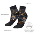 thumbnail image 6 of Rateoe Casino Cards Poker Pattern Quarter Crew Socks,Toe Seamed Ankle Socks,Cotton Cushioned Breathable Athletic Crew Sports Socks, 6 of 7