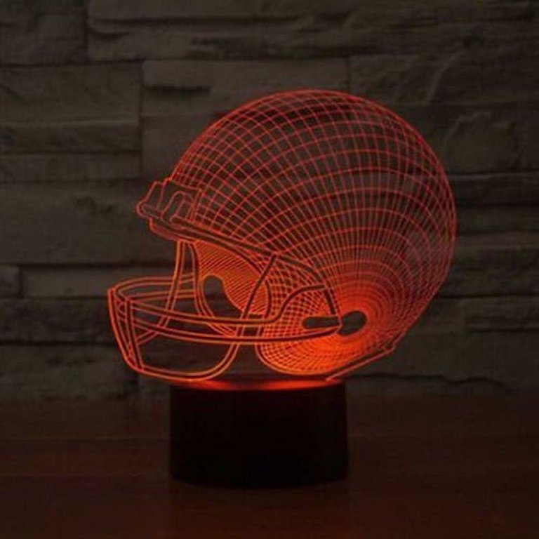 3d football helmet light Apache Varsity – Helmets Engineered to be sturdy and built to last. 3D LED Night Light Lamp