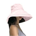 thumbnail image 2 of Fesfesfes Women Sun Hat Foldable Solid Color Bucket Hat Leides Fisherman Hat Elegant Beach Hat, 2 of 6