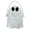 Beige, variant on HonestMatter Halloween Treat Bag, Trick or Treat Bag, Washable Cloth Candy Carrier with Removable Shoulder Strap, Flat Bottom Stands, Festive Ghost Print, Beige