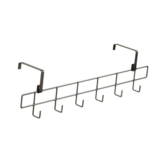 Tendedero de radiador con 6 ganchos para toallas, calcetines y zapatos, compacto, para colgar en casa, baño y balcón. Negro