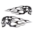 thumbnail image 1 of Black 34.2 x 12.8cm Flame Decals Stickers Gas Tank Motorcycle Custom, 1 of 8