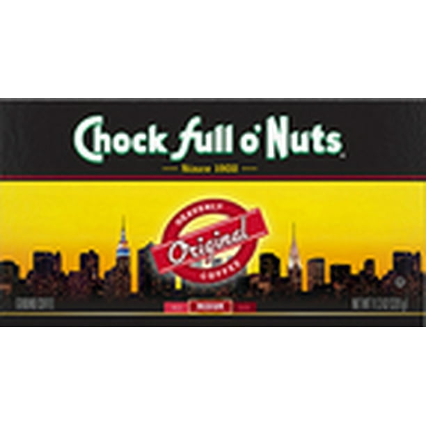 Chock Full o'Nuts Original Ground Coffee, 11.3 Ounce Brick Walmart